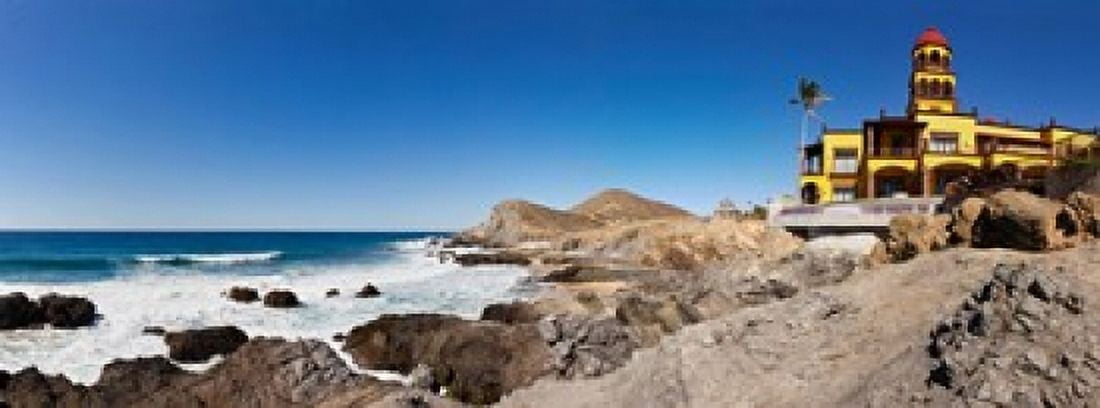 Hacienda Cerritos on the Pacific Ocean Todos Santos Baja California Sur Mexico Canvas Art - Panoramic Images (18 x 7)