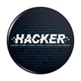 thumbnail image 1 of Hacker Binary Code Geek Nerd Pinback Button Pin, 1 of 4