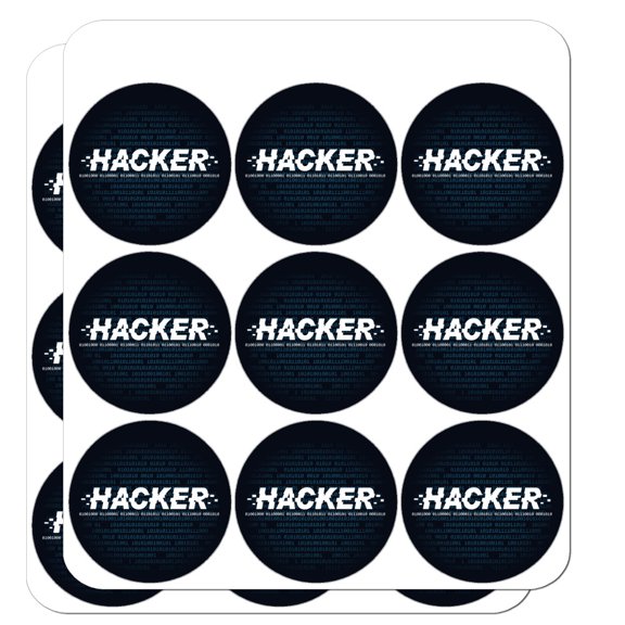 Hacker Binary Code Geek Nerd Planner Calendar Scrapbooking Crafting Stickers