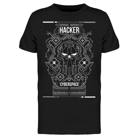 Hacker Cyberspace T-Shirt Men -Image by Shutterstock, Male 3X-Large