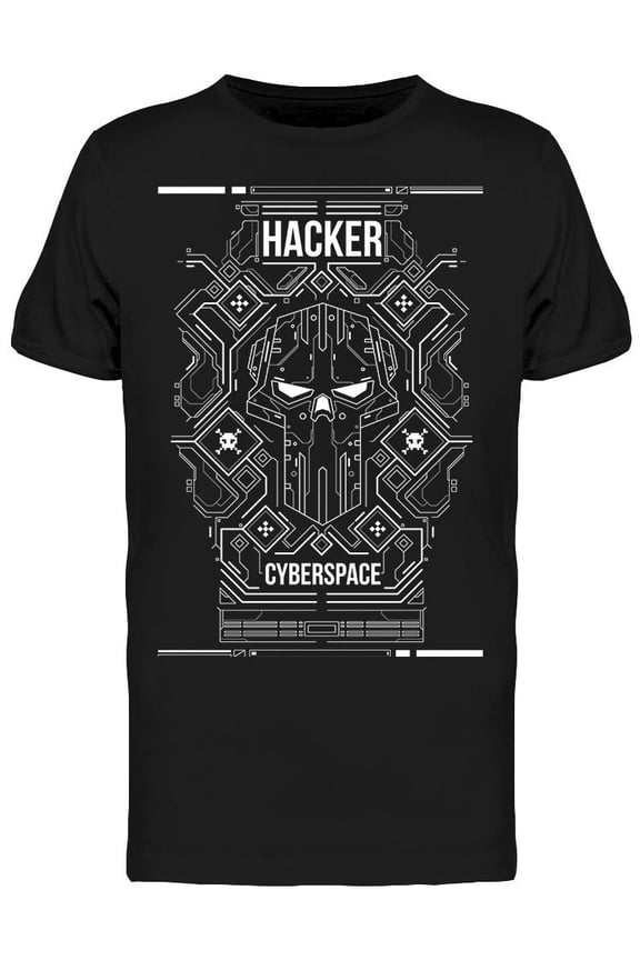 Hacker Cyberspace T-Shirt Men -Image by Shutterstock, Male 3X-Large