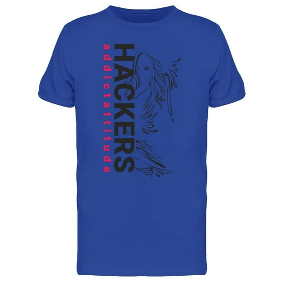 Hackers Attitude T-Shirt Men -Image by Shutterstock, Male Large