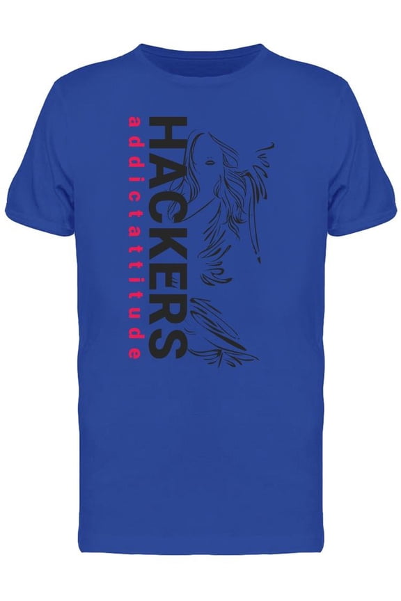 Hackers Attitude T-Shirt Men -Image by Shutterstock, Male Medium