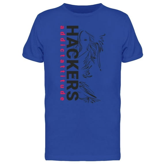 Hackers Attitude T-Shirt Men -Image by Shutterstock, Male Small