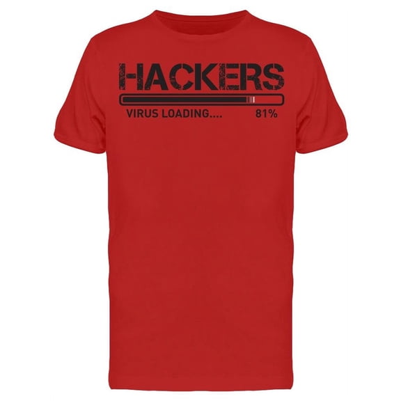 Hackers Virus Loading T-Shirt Men -Image by Shutterstock, Male Small