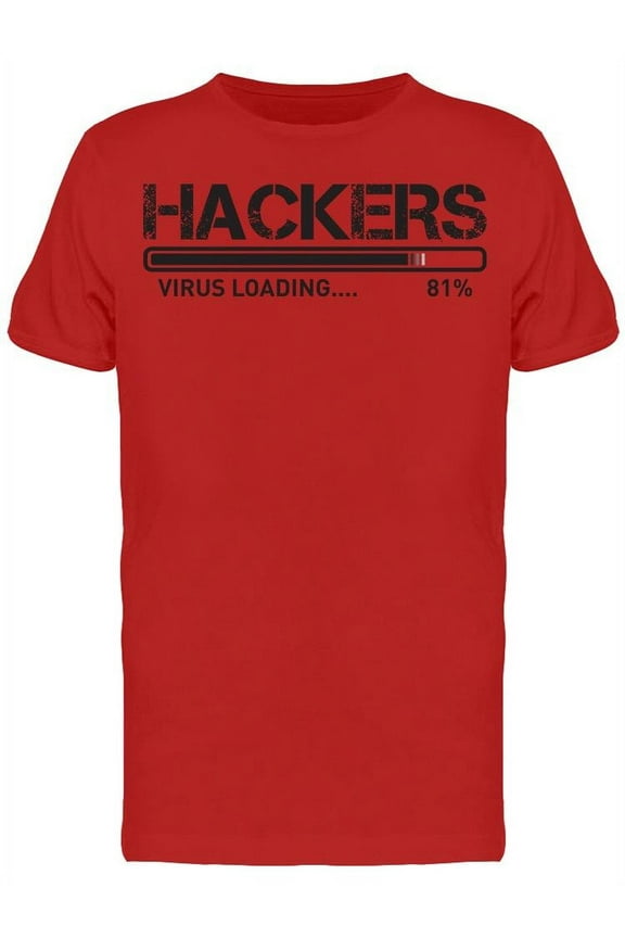 Hackers Virus Loading T-Shirt Men -Image by Shutterstock, Male Small