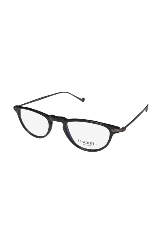 NEW HACKETT BESPOKE HEB 219 MENS DESIGNER FULL-RIM BLACK PREMIUM SEGMENT LODNON DESIGN FRAME DEMO LENSES 48-21-150 EYEGLASSES/GLASSES