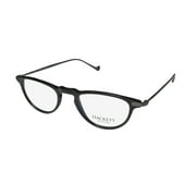 NEW HACKETT BESPOKE HEB 219 MENS DESIGNER FULL-RIM BLACK PREMIUM SEGMENT LODNON DESIGN FRAME DEMO LENSES 48-21-150 EYEGLASSES/GLASSES