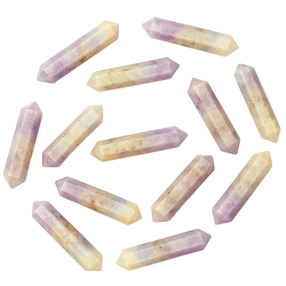 Hackmanite Crystal Points Bulk 3 Pcs, Hexagonal Healing Point Double Terminated