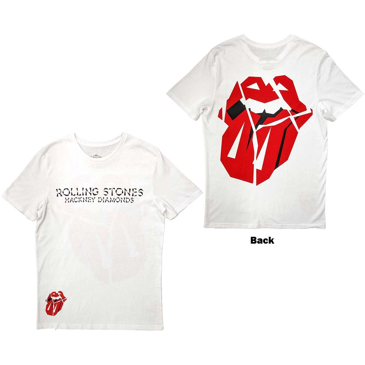 Hackney Diamonds Lick White Rolling Stones Tee