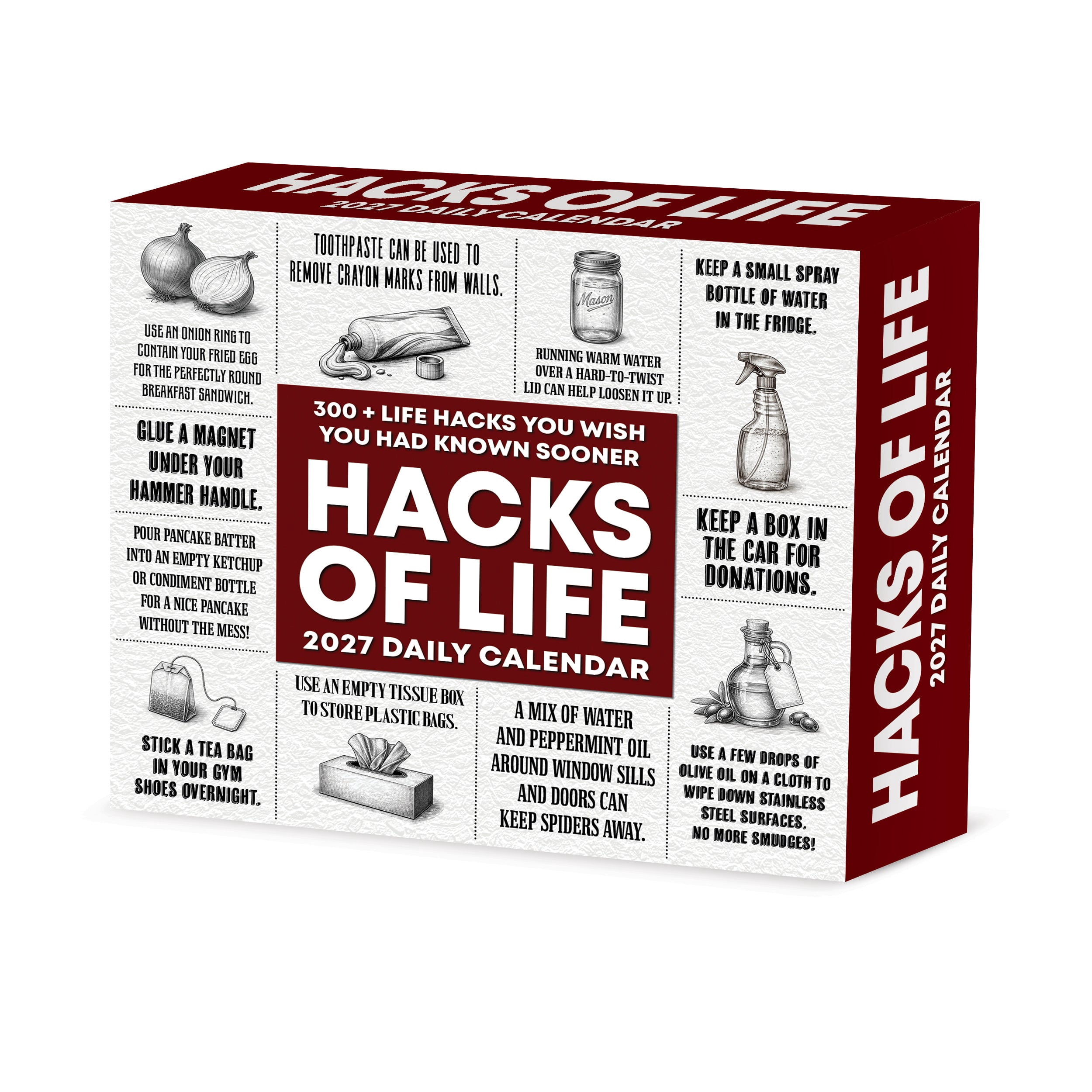 Willow Creek Press, Hacks of Life 2027 Box Calendar