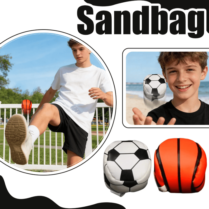 Hacky Footbag Sack, Basketball & Football PU Soft Beanbag Throwing Toys ...