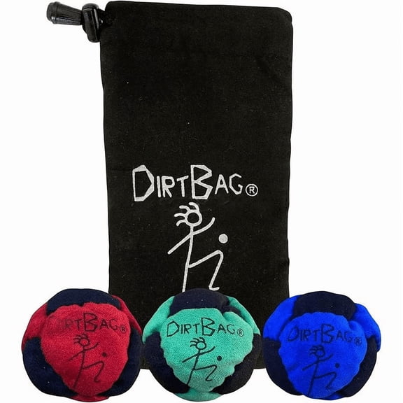 Hacky Footbag for Adults & Kids Professional Sand Filled Hacky Ball - Durable Dirt Footbags for Foot Sports, Beginners Outdoor (3PCS))