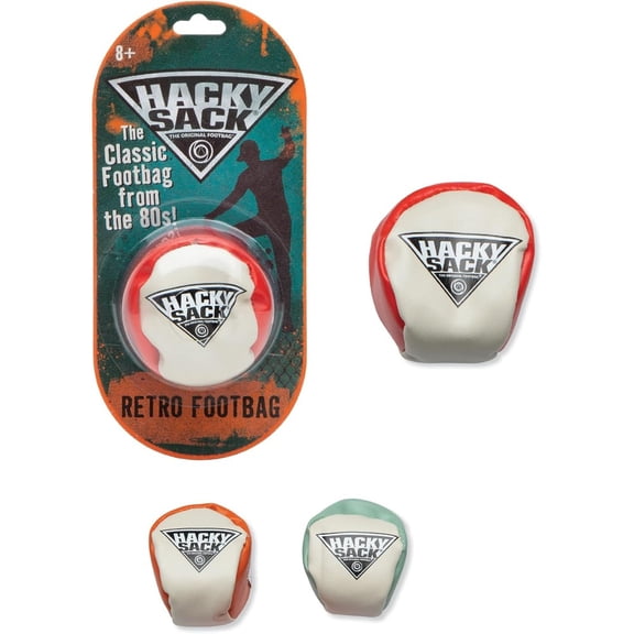 Hacky Sack Retro Foot Bag Ball , Classic Kick Bag Toy for Kids, Teens & Adults , Outdoor Juggling & Coordination Game