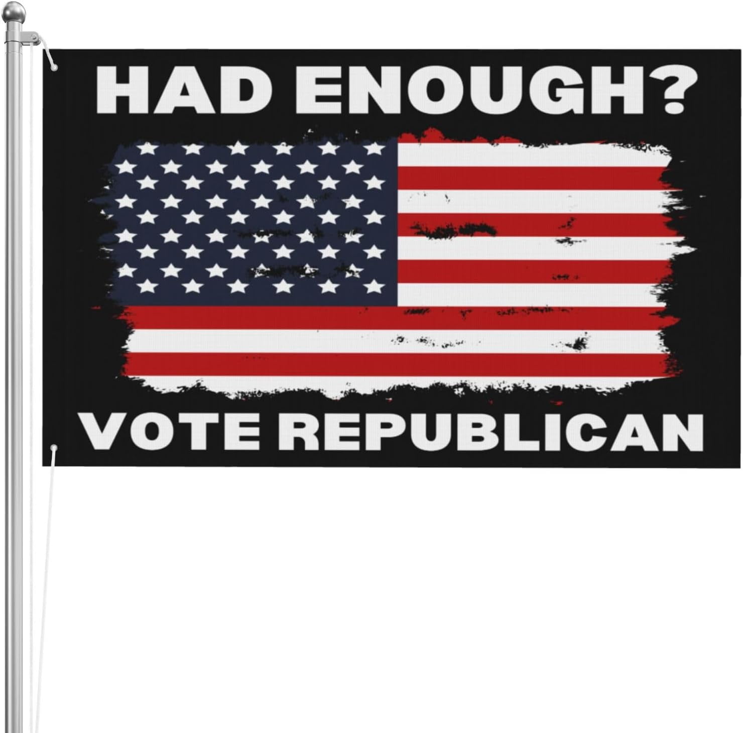 Had Enough Vote Trump Flag Vote Republican 2024 Election 3x5 Flag 3 Ply