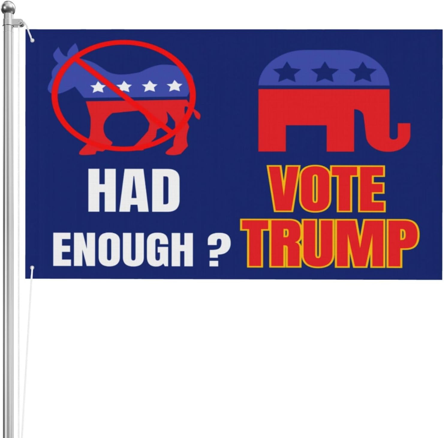 Had Enough Vote Trump Flag Vote Republican 2024 Election 3x5 Flag 3 Ply