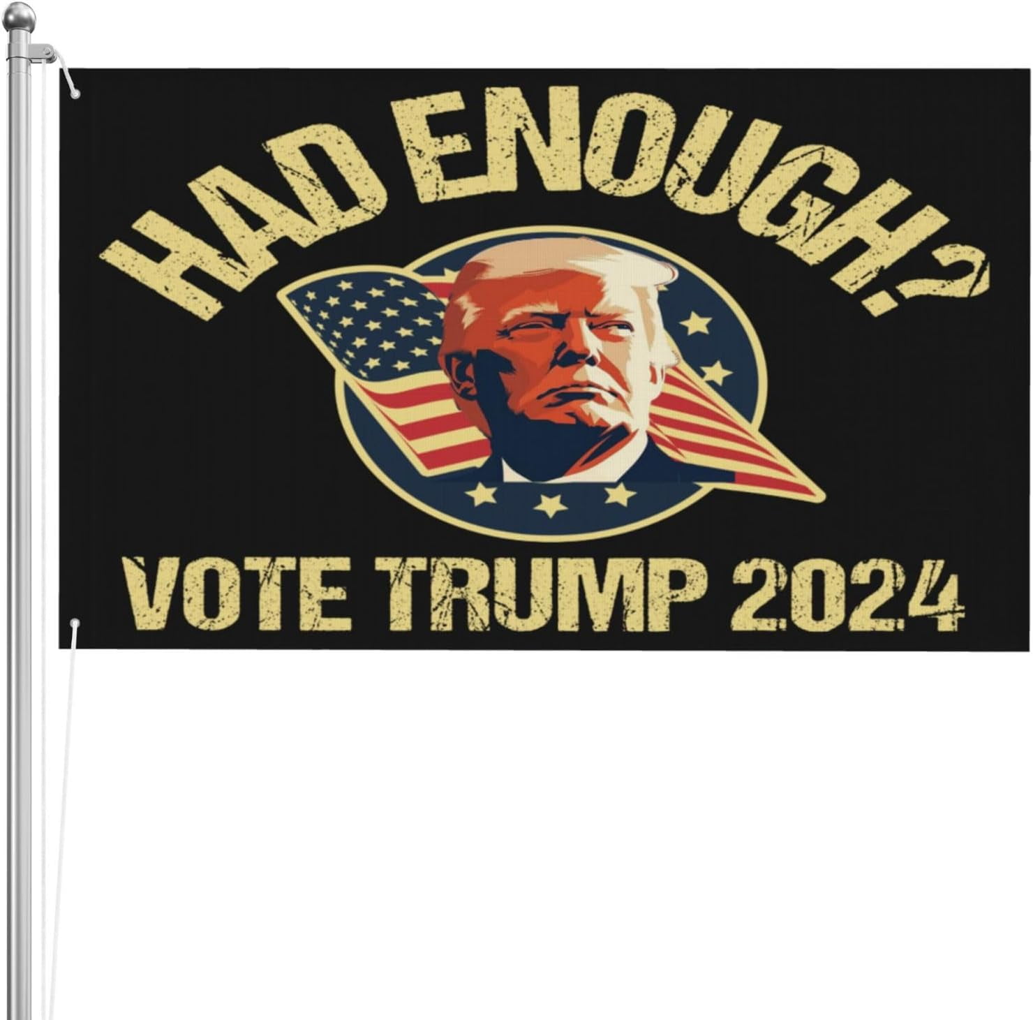 Had Enough Vote Trump Flag Vote Republican 2024 Election 3x5 Flag 3 Ply