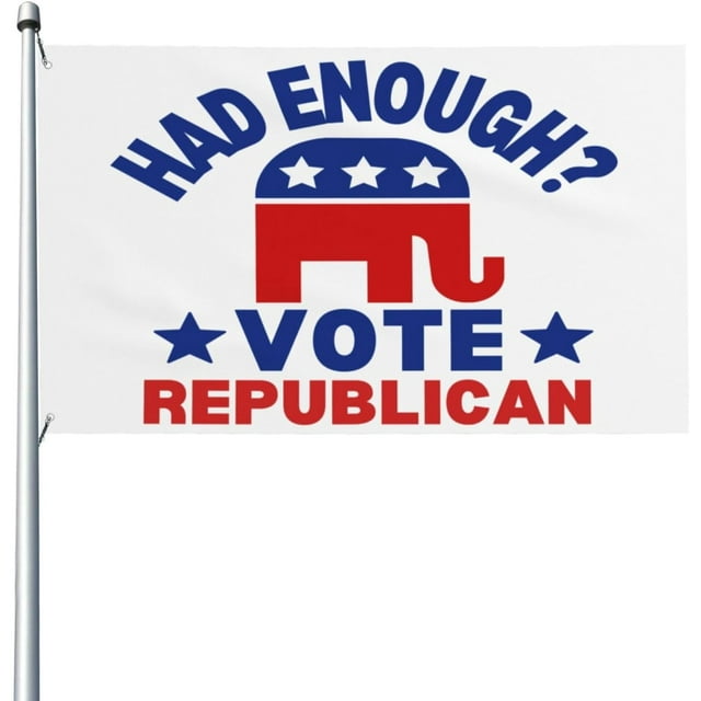 Had Enough Vote Trump Flag Vote Republican 2024 Election 3x5 Flag Yard
