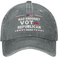 Had Enough Vote Trump hat Vote Republican 2024 Election BaseballCaps