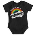 thumbnail image 1 of Had Me At Puppies Funny Rainbow Dog Romper Boys or Girls Infant Baby Brisco Brands 12M, 1 of 6