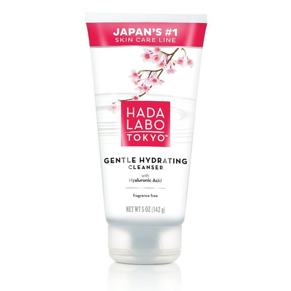 Hada Labo Tokyo Gentle Hydrating Facial Wash Cleanser 5 Oz with Hyaluronic Acid
