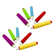 Hadanceo 10Pcs Chalk Holders Adjustable Prevent Breakage Dust-proof Writing Plastic Teacher Chalk Pen Clips for School