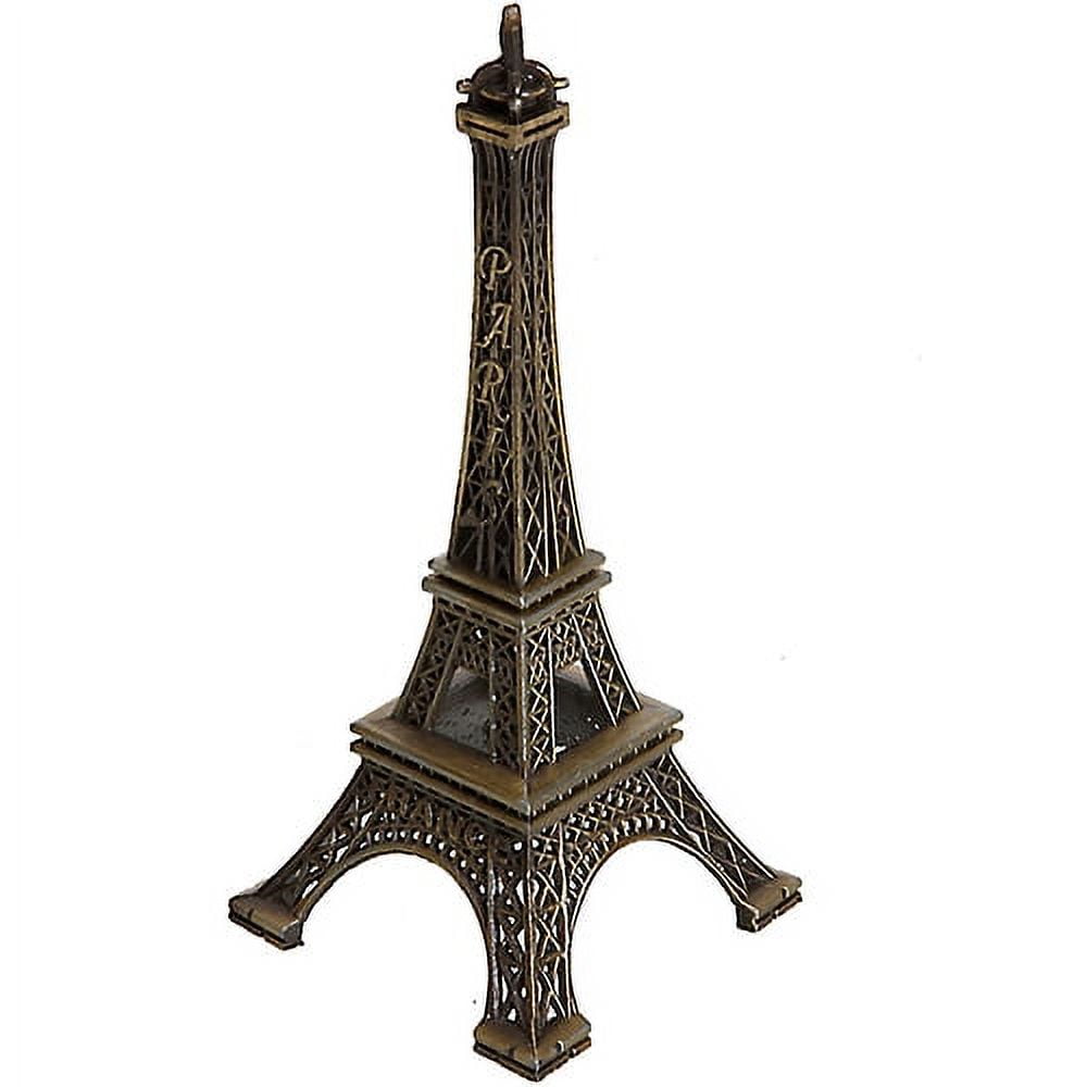 Tour Eiffel LED 26cm - Statue Métallique Lumineuse Décoration Paris