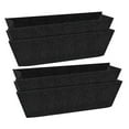 thumbnail image 1 of Hadanceo 4Pcs Hanging Basket Felt Replacement Coconut Liners Breathable Good Drainage Stable Easy to Use Rectangle Planting Container Liners, 1 of 7