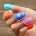 thumbnail image 1 of Hadanceo 5Pcs Fingertip Breathable Elastic Silicone Strong Construction Finger Cover for Kids, 1 of 8