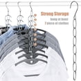 thumbnail image 1 of Hadanceo 6/10Pcs Collapsible Metal Chain Clothes Hanger Organizer with 7 Slots Multiple Hangers in One  Vertical Space Saving Hanger Multifunctional Closet Organizer, 1 of 1