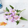 thumbnail image 1 of Hadanceo Artificial Flower Non-fading 1Pc Delicately Cut Fake Lilies Flower Flower Arrangement Useful for Wedding, 1 of 7