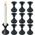 thumbnail image 1 of Hadanceo Candle Holder High Strength Rust-proof Simple Style Stable Base Retro Appearance Decorative Iron Candle Display Stand Dining Table Ornament Home Supplies Black, 1 of 1