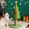 thumbnail image 1 of Hadanceo Cat Scratching Board Christmas Tree Shape Cat Grab Column Natural Sisal Cat Scratching Post for Pets, 1 of 7