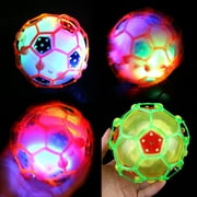 Hadanceo Colorful Mini Luminous Electric Soccer Toy Music Dance Light Football Kids Gift