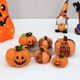 thumbnail image 1 of Hadanceo Halloween Pumpkin Ornament Cute Fluffy Plush Toy Ghost Face Pumpkin Stuffed Doll Decoration Halloween Party Scene Layout Props Holiday Gift, 1 of 8