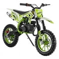 thumbnail image 1 of Hadanceo Mini Motorcycle,49cc 2-Stroke Dirt Bike,Gas Power Motocross,Off Road Mini Motorcycle, Pocket Motorbike with Front Rear Disc Brakes,Pull Start, 1 of 12