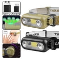 thumbnail image 1 of Hadanceo Outdoor Sensor Headlight Super Bright Waterproof USB Rechargeable Adjustable Breathable Headband Lightweight Night Fishing Running XPE COB Lamp, 1 of 8