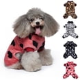 thumbnail image 1 of Hadanceo Pets Clothes Stylish Leopard Polka Dot Prints Heart Pattern Four-legged Bright Colored Soft Plush Comfortable Pet Clothes, 1 of 7