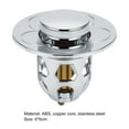 thumbnail image 1 of Hadanceo Pop-up Sink Drain Stopper Easy Installation  Basin Bounce Sink Drain Plug Replacement Rust-proof Excellent for Bathroom, 1 of 7