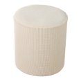 thumbnail image 1 of Hadanceo Stool Cover Solid Color Dust-proof Elastic Binding Design Polyester Stretch Square/Round Footstool Protector Cover, 1 of 5
