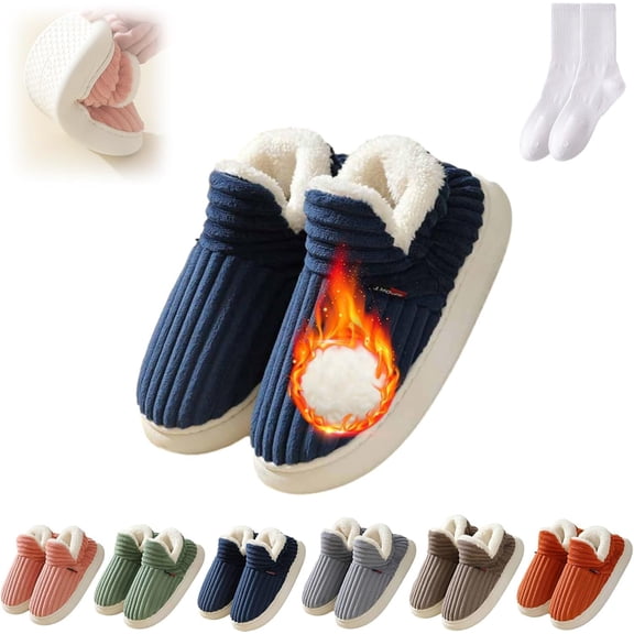 Hadanceo Sunshine Cloud Slippers, Cozy Indoor Outdoor Comfort Footwear with Warm Fuzzy Lining, Plush House Slippers with Non-Slip Sole for Women and Men