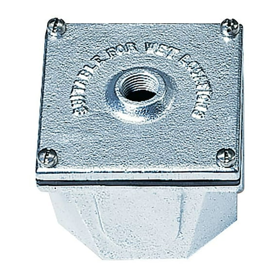 Hadco Junction Box,4" L x 4" W x 3" H,Gray BI4