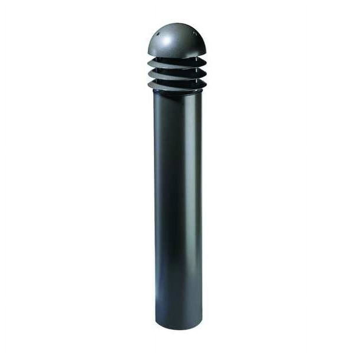 Black Cast Aluminum Round LED Pathway Bollard Light