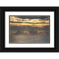 thumbnail image 1 of Haddad, Sheila 14x11 Black Ornate Wood Framed with Double Matting Museum Art Print Titled - Dramatic skies-rain-sunbeams-sunset colors kiss the horizon of the Gulf of Mexico-Florida, 1 of 4