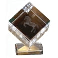 thumbnail image 1 of Haddington Green 600102 Crystal Weight Rearing Horse on Crystal Base, 1 of 3