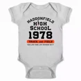 thumbnail image 1 of Haddonfield High School 1978 Track Horror Movie Baby Bodysuit Cute Baby Onesie, BABY BODYSUIT LAT 4424, 1 of 3