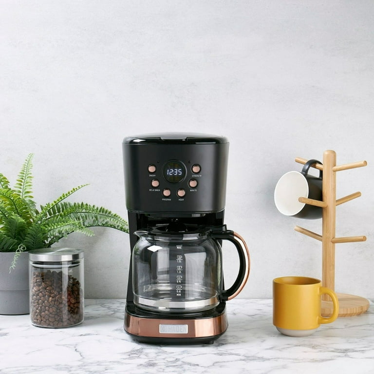 Chefman 12-Cup Programmable Coffee Maker, Black