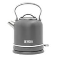 thumbnail image 1 of Haden Chelsea 1.7 Liter Electric Water Kettle with Base, Grey & Chrome, 1 of 1