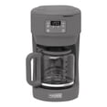 thumbnail image 1 of Haden Chelsea 10 Cup Digital Drip Coffee Maker with Glass Carafe, Grey, 1 of 9