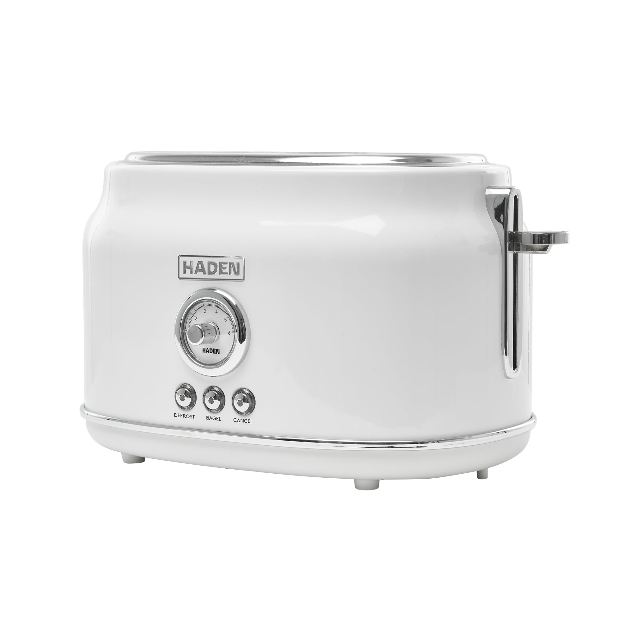 Haden Dorset Toaster, Wide Slot with Removable Crumb Tray and Settings (2 Slice, Ivory)